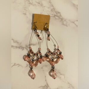 PINK DANGLE EARRINGS